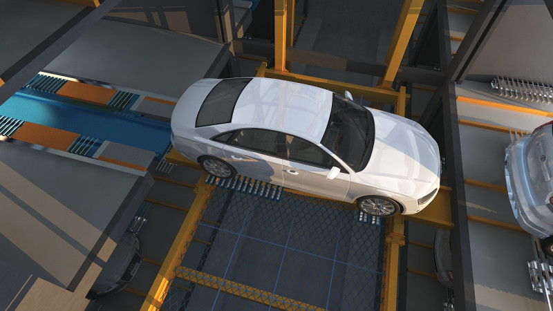 Parking lot Model 3D .c4d .max .obj .3ds .fbx .stl .blend 