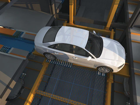 Parking lot 3D Model