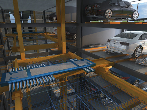 Parking lot Model 3D