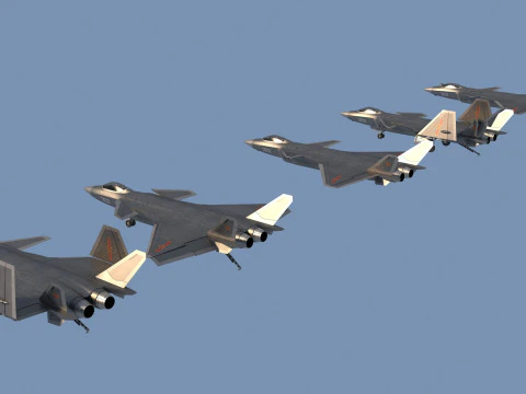Carrier-based aircraft 3D Model