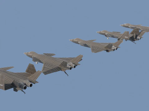 Carrier-based aircraft 3D Model