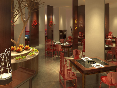 Chinese restaurant 3D Model