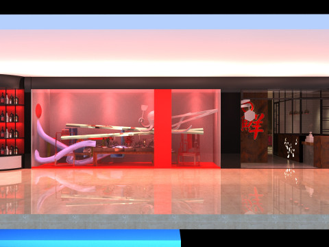 Chinese restaurant 3D Modell
