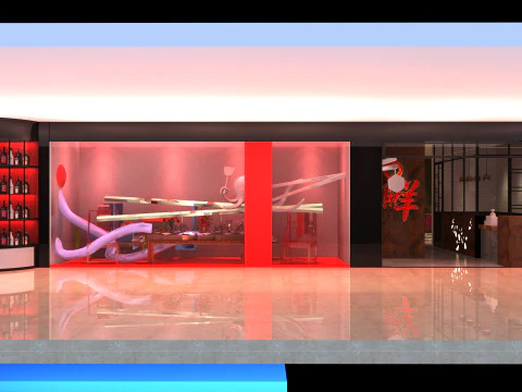 Chinese restaurant 3D Model