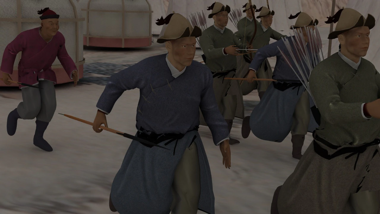 Nomadic people 3D Model .c4d .max .obj .3ds .fbx .stl .blend 