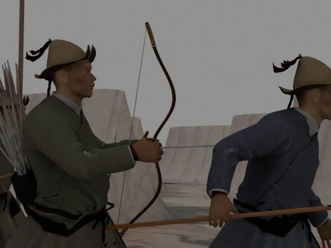 Nomadic people 3D Model
