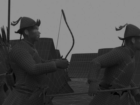 Nomadic people 3D Model