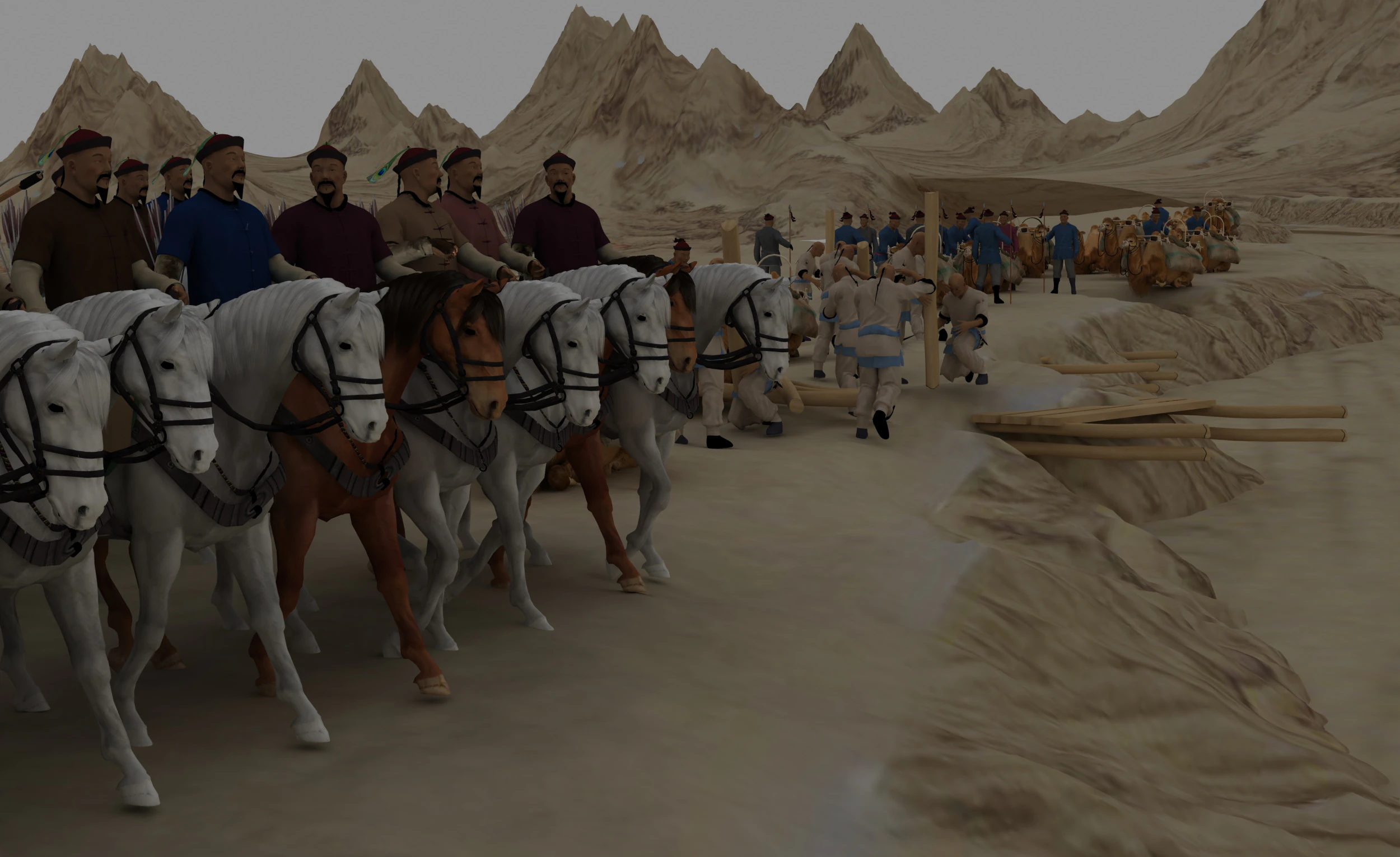 Nomadic people 3D Model .c4d .max .obj .3ds .fbx .stl .blend 