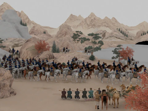 Nomadic people 3D Model