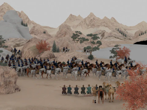Nomadic people 3D Model