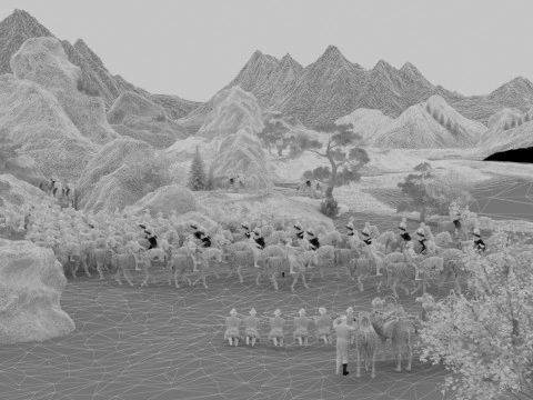 Nomadic people 3D Model
