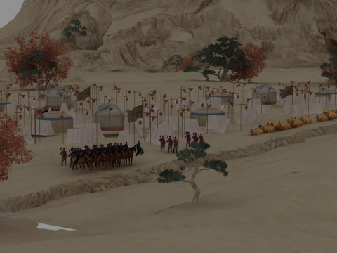 Nomadic people 3D Modell