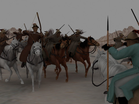 Nomadic people 3D Modell