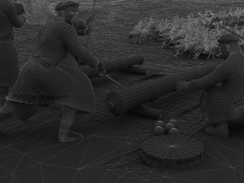 Nomadic people 3D Model