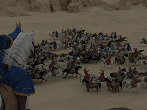 Nomadic people 3D Model