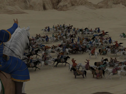 遊牧民 3Dモデル