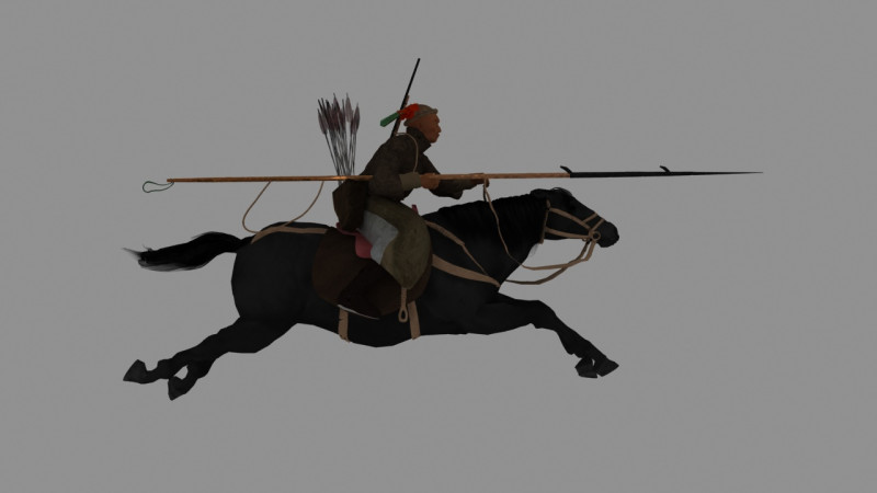 Кочовий народ 3D Модель .c4d .max .obj .3ds .fbx .stl .blend
