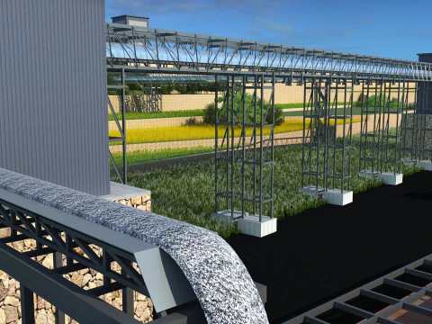 Sand mining equipment 3D Model