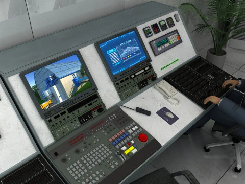 Control room 3D Model