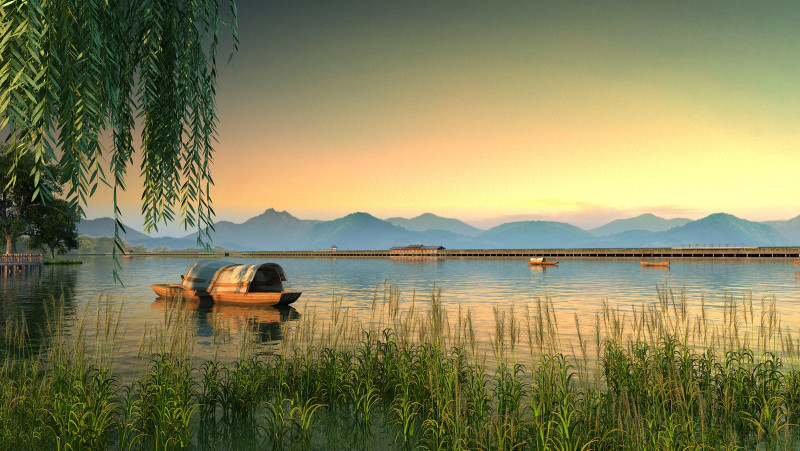 superficie del lago Modelo 3D .c4d .max .obj .3ds .fbx .stl .blend