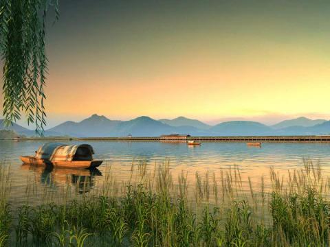 Lake surface 3D Model