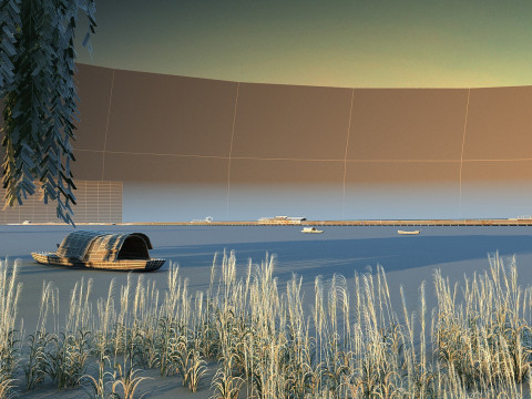 superficie del lago Modelo 3D