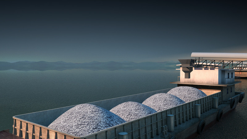 Pogłębiarka do piasku Model 3D .c4d .max .obj .3ds .fbx .stl .blend