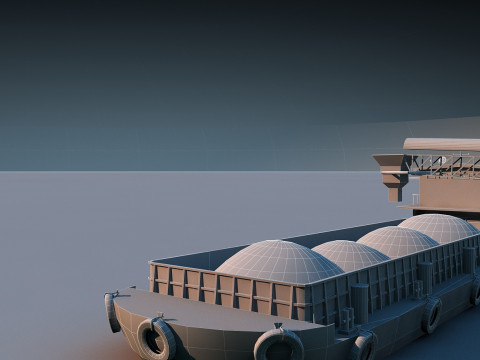 Pogłębiarka do piasku Model 3D