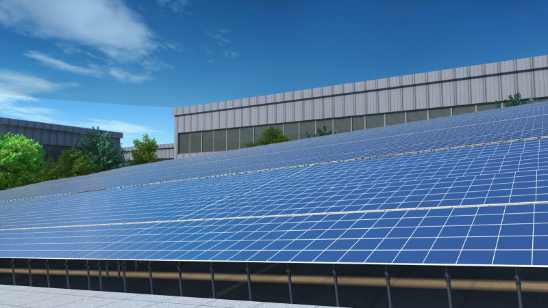 Panneau solaire Modèle 3D .c4d .max .obj .3ds .fbx .stl .blend 