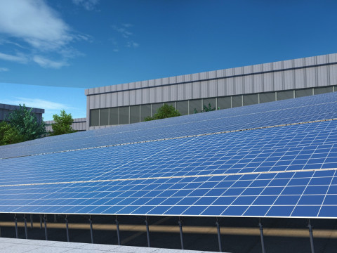Panel słoneczny Model 3D