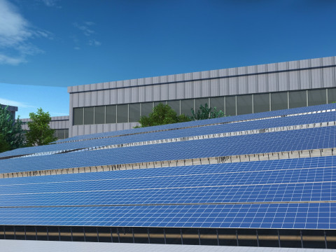 Panneau solaire Modèle 3D