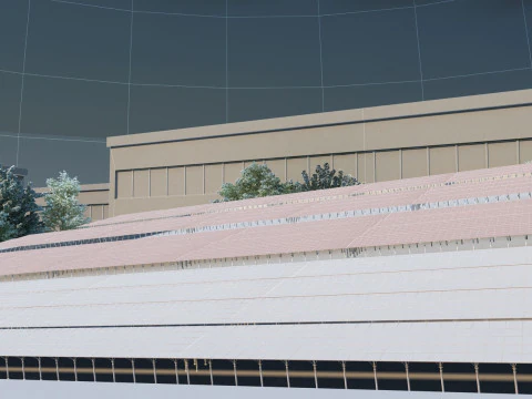 Solar panel 3D Model