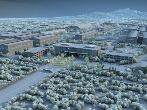 Фабрика 3D Модель