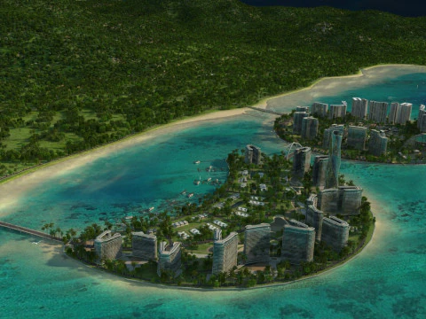 Small Island 3D Model