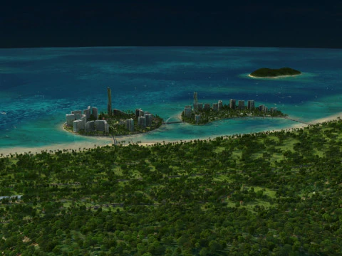 Small Island 3D Model