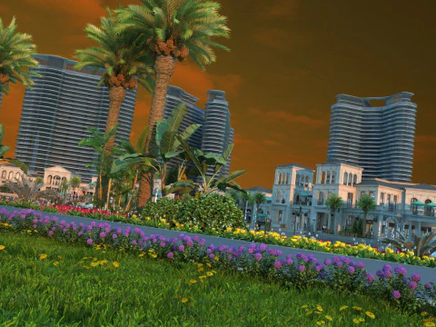 Stadsarchitectuur 3D Model