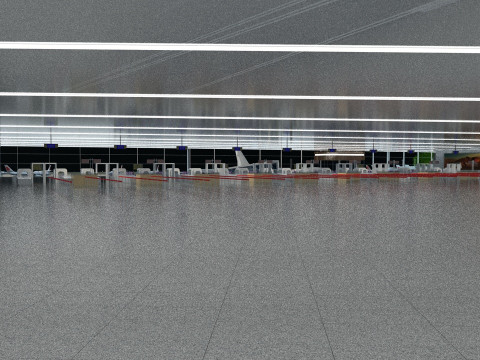 Bilet salonu 3D Model