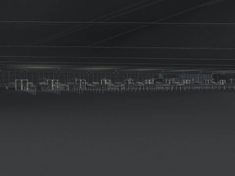 Ticket hall 3D Model