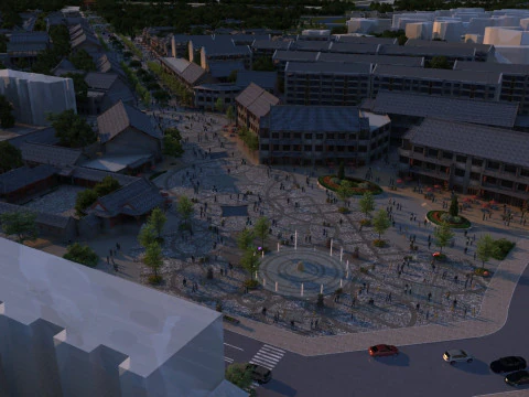 Ancient Town 3D Model