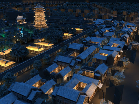 Ancient Town 3D Model