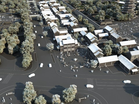 Ancient Town 3D Model