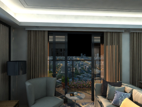 Sala de estar Modelo 3D