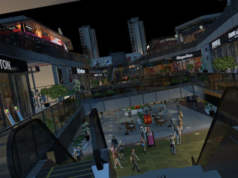 Centrum handlowe Model 3D