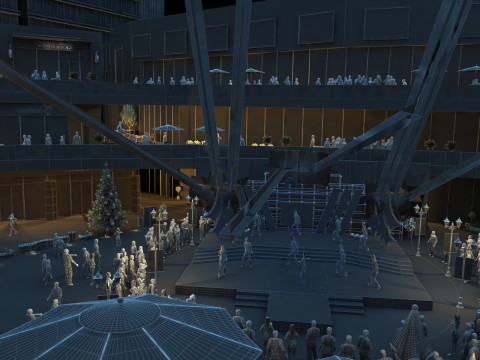 Centrum handlowe Model 3D