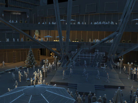 Shopping Mall 3D Model