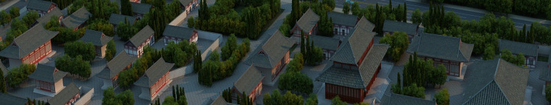 Ancient Town 3D Model .c4d .max .obj .3ds .fbx .stl .blend