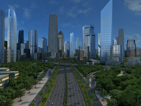 Arquitectura de la ciudad Modelo 3D