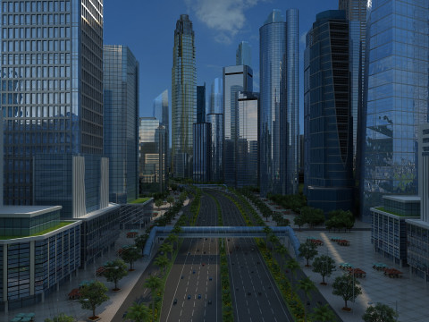 城市建筑 3D 模型