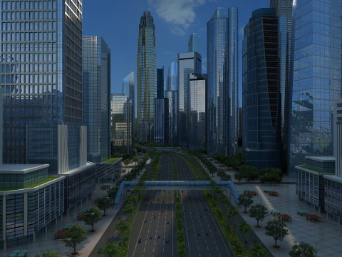 City Architecture 3D Model