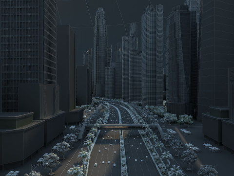 城市建筑 3D 模型